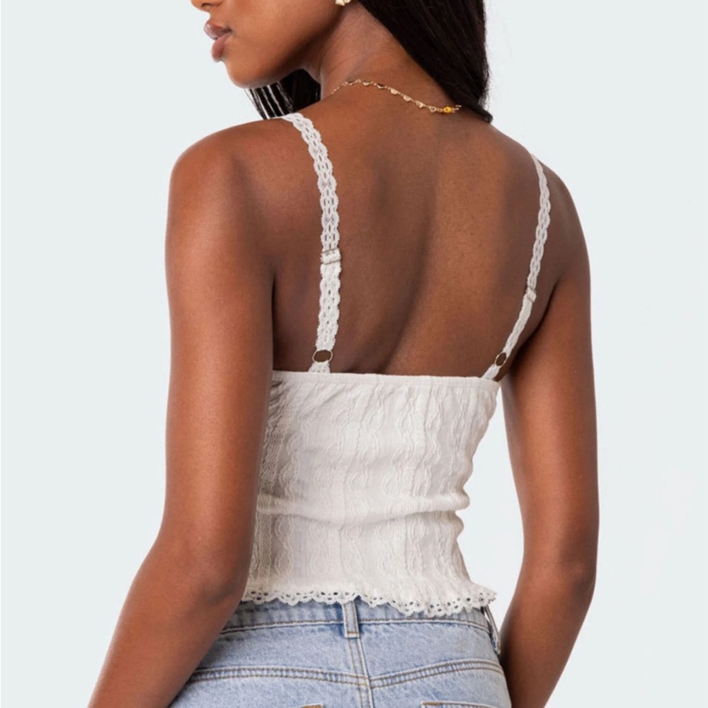 Edikted Lacey Knit Tank Top (Pacsun) - Picture 5 of 5